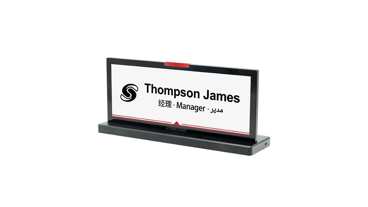 Электронная именная табличка E-ink VISSONIC VIS-NP10E