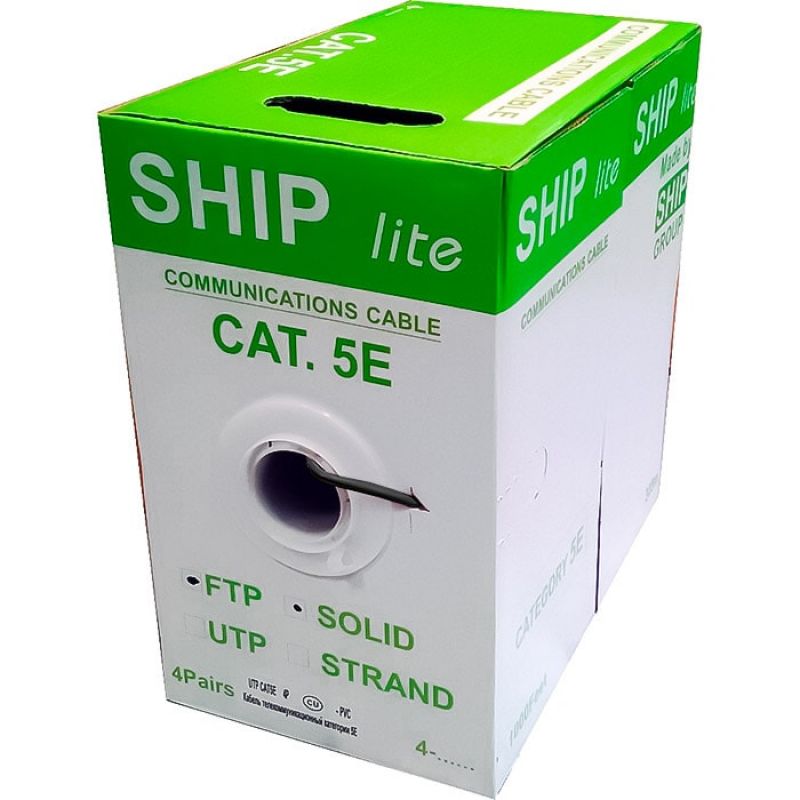 Кабель сетевой, SHIP, D145-P, Cat.5e, FTP, 4x2x1/0.51мм, PVC, 305 м/б (Экранированный) шт.