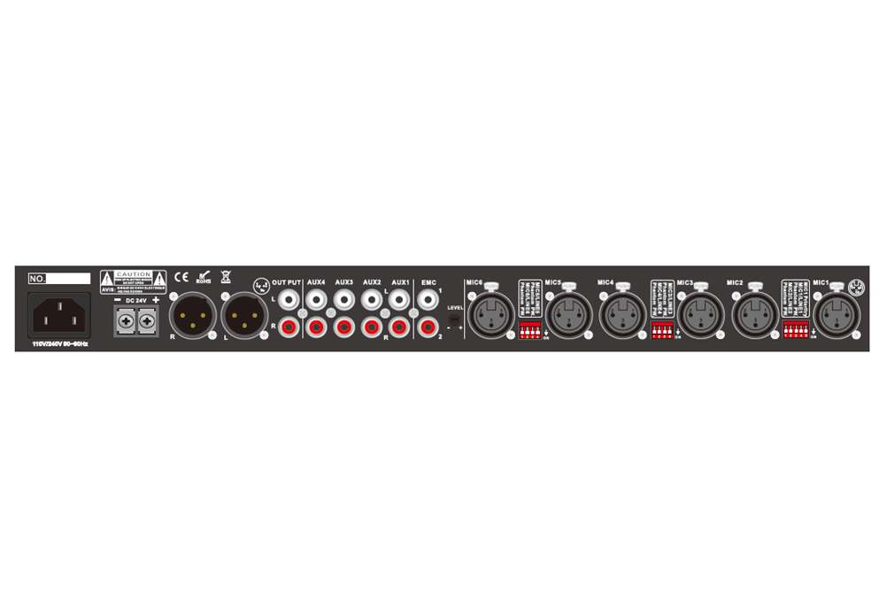 Предусилитель 10-канальный CMX audio PA-200MX
