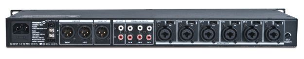 Предусилитель WORK MMX 62 MIXER, 6xMic/Line +3xStereo